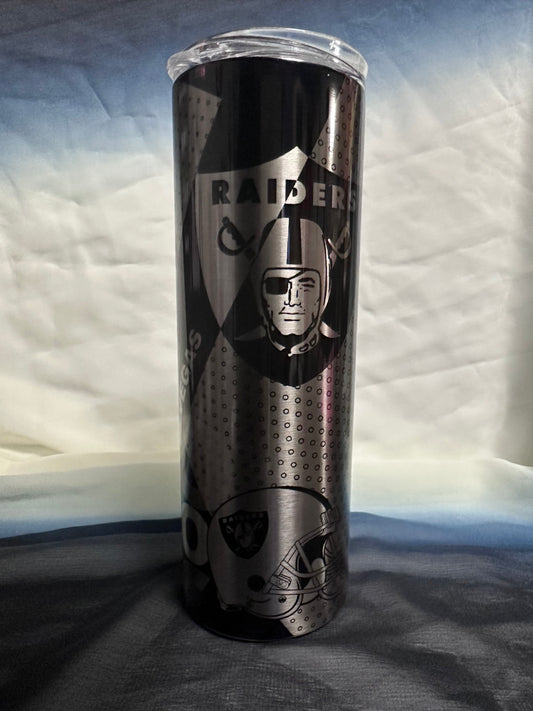 20 oz Raiders Go Stainless Steel Tumbler