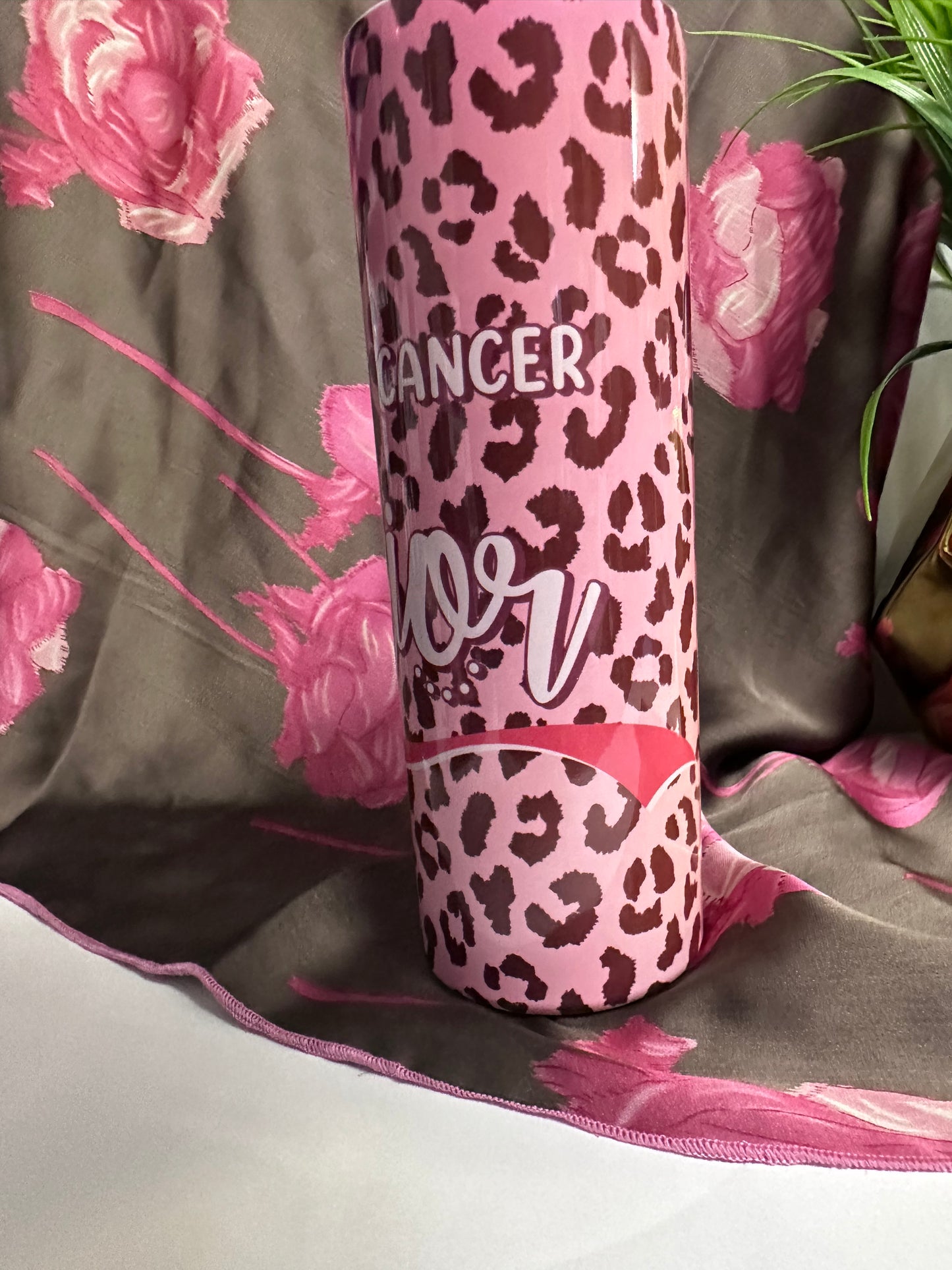 20 oz Breast Cancer Warrior Stainless Steel Tumbler