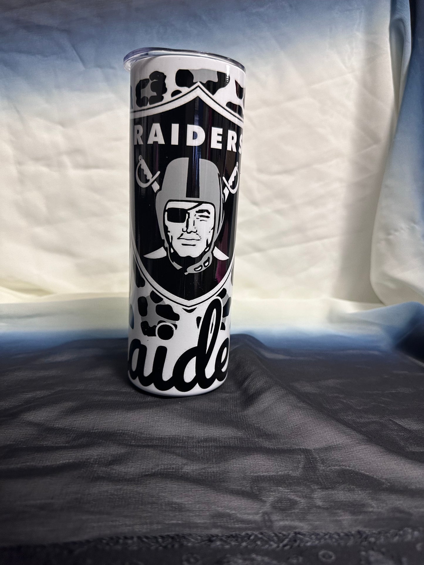 20 oz Raiders Leopard Print Stainless Steel Tumbler