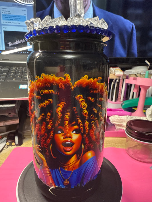 Ahhh!  16 oz acrylic glass can