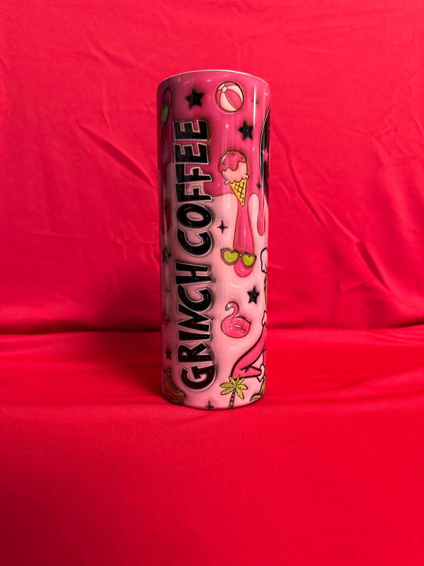 Grinch Pink Drip Tumbler – RaeSymoneCreates