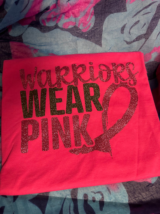 Warriors Wear Pink (Glitter) Tee