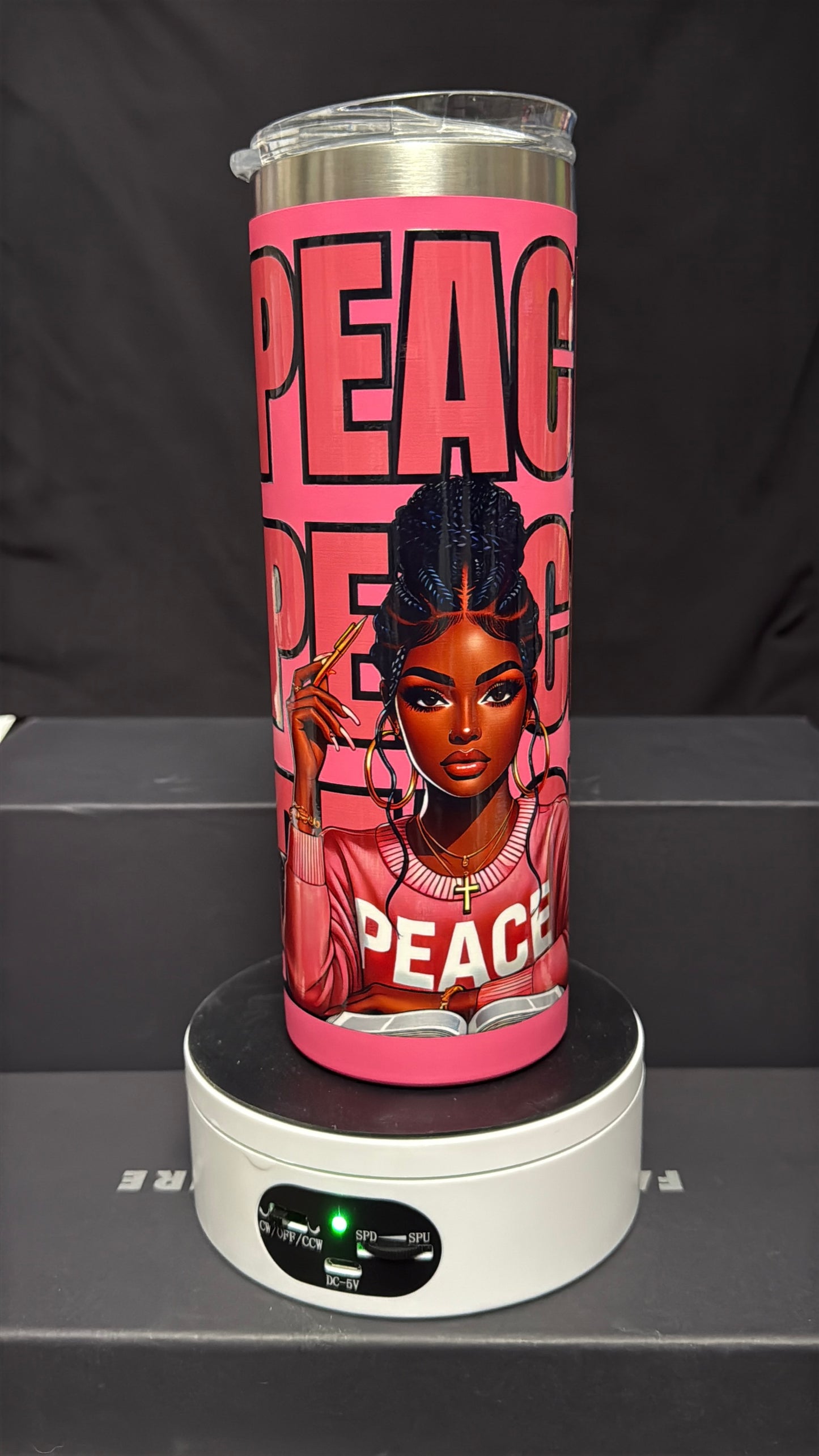PEACE PEACE PEACE 20 oz Stainless Steel tumbler