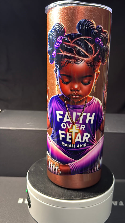 Faith Over Fear 20 oz Stainless Steel tumbler