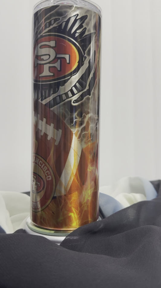 20 oz 49ers (Fire) Stainless Steel tumbler