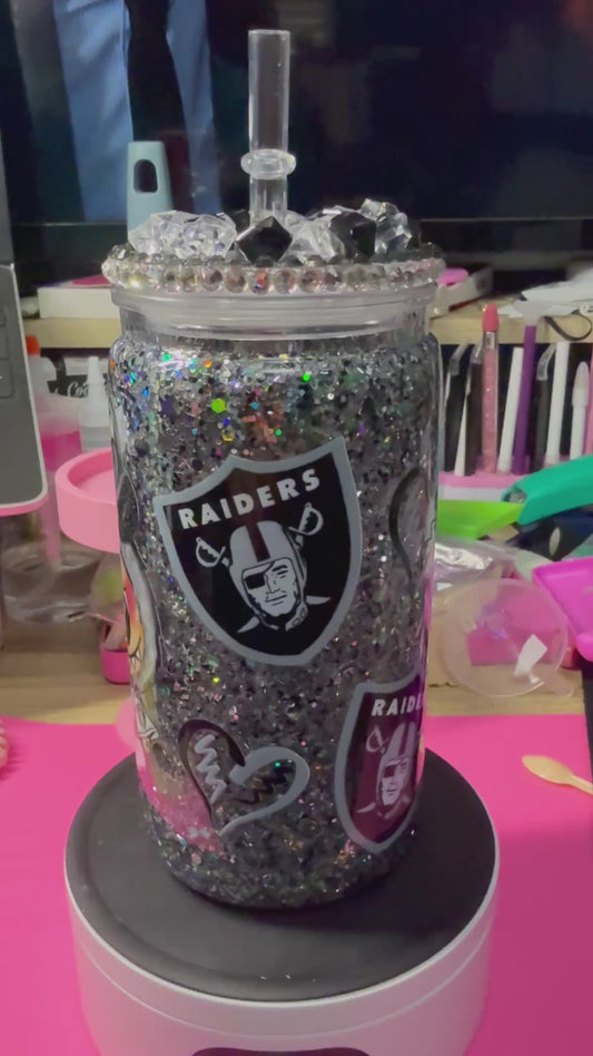 Lil Bubu Raider 16 oz acrylic snow globe tumbler